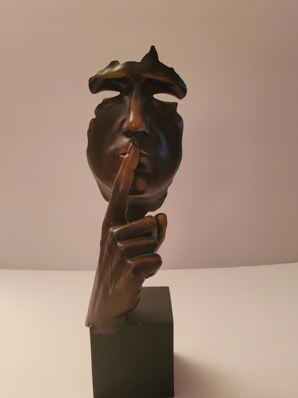 TMS Vitruvian "Silence" Sculpture with Black Base